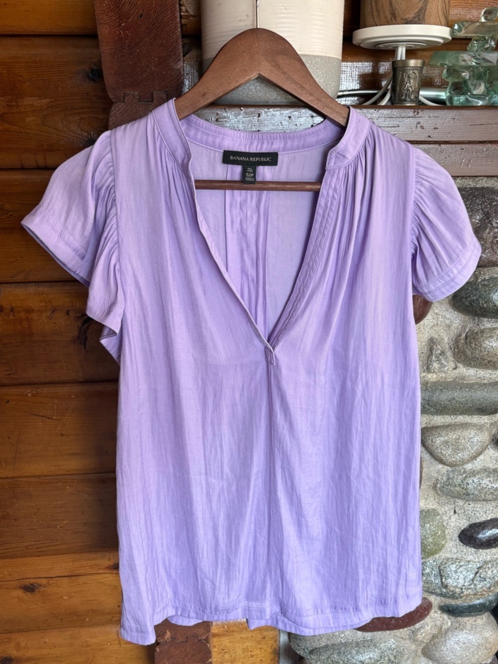 Lavender Quiet Luxury Blouse | Feminine Romantic Chic Top Size Small